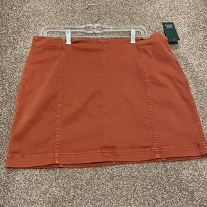 Wild Fable Bronze Mini Skirt